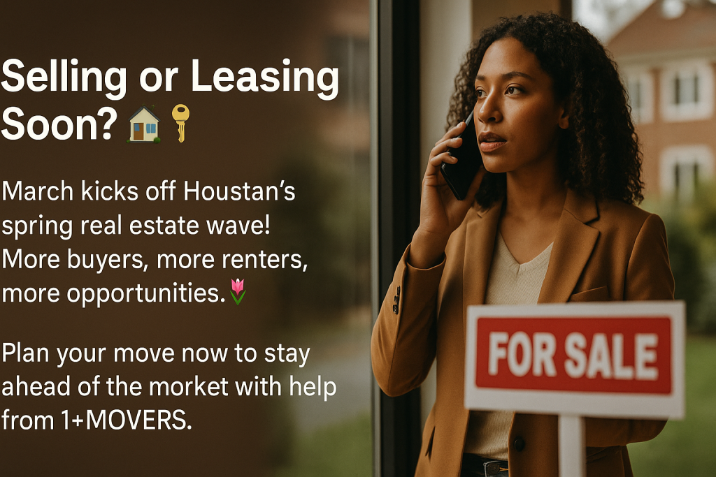 Image Of Spring Moving Sale Or Lease By 1+Movers | Best Moving Company In Houston, Tx