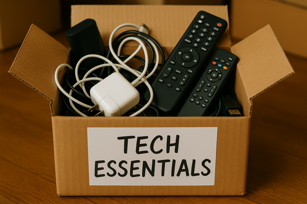 Tech Essentials Box - Top 10 Things People Forget On Moving Day