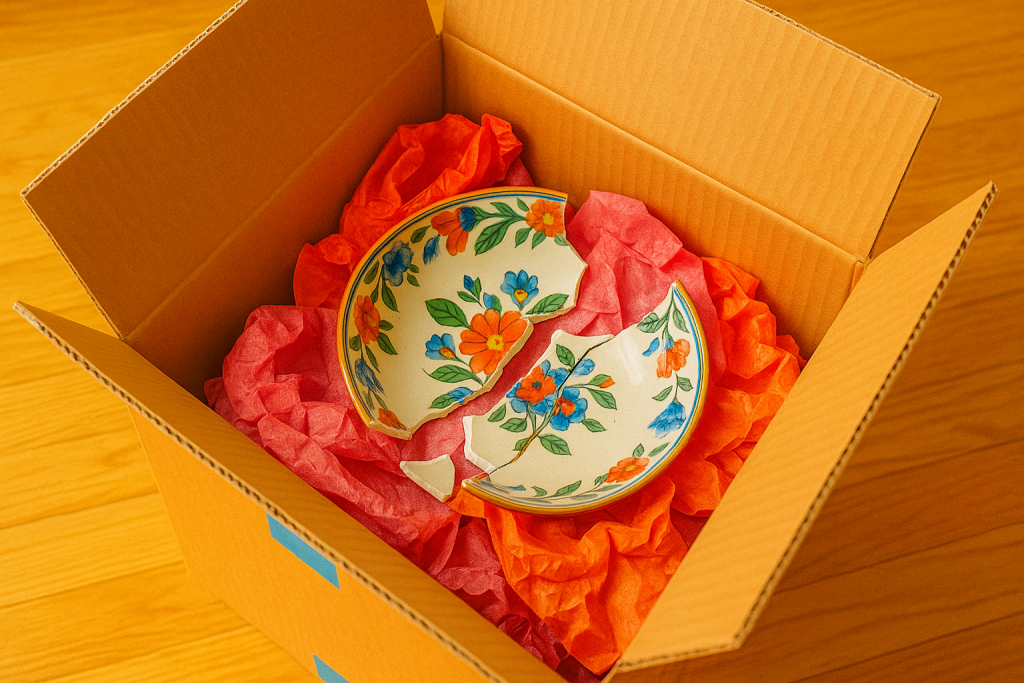 Image of The Top 7 Moving Disasters Broken Heirloom by 1+MOVERS | Best Moving Company in Houston, TX
