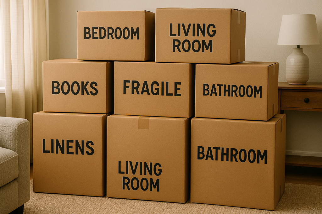 The Ultimate Moving Survival Guide Organized Boxes