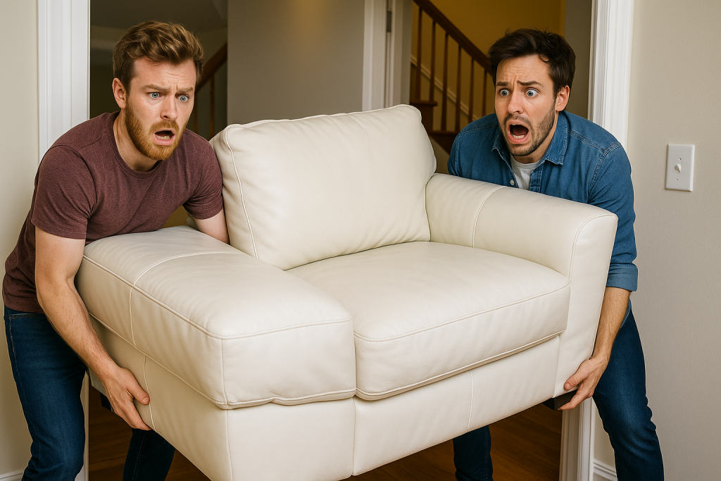 Image Of Why Your Friends Hate Helping You Move Couch By 1+Movers | Best Moving Company In Houston, Tx