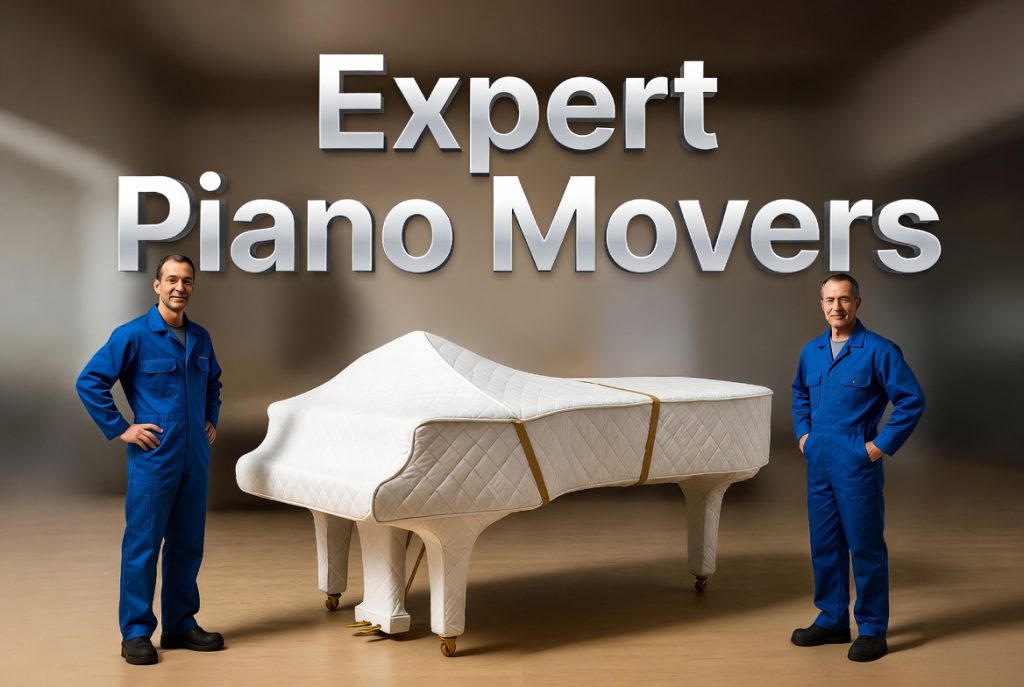 piano movers use moving pads to move grand pianos